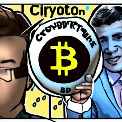Cryptocurrency Cartoon Wallpaper man 